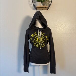 Y2K American eagle grey hoodie